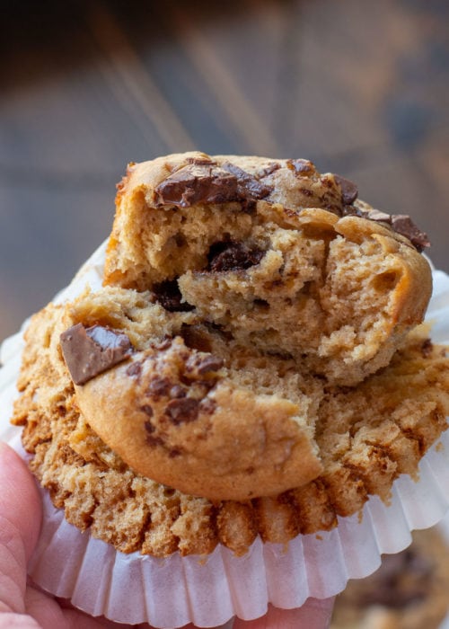 These Peanut Butter Banana Protein Muffins are an easy gluten-free breakfast idea. These easy muffins are packed with healthy ingredients, the perfect way to start your day!