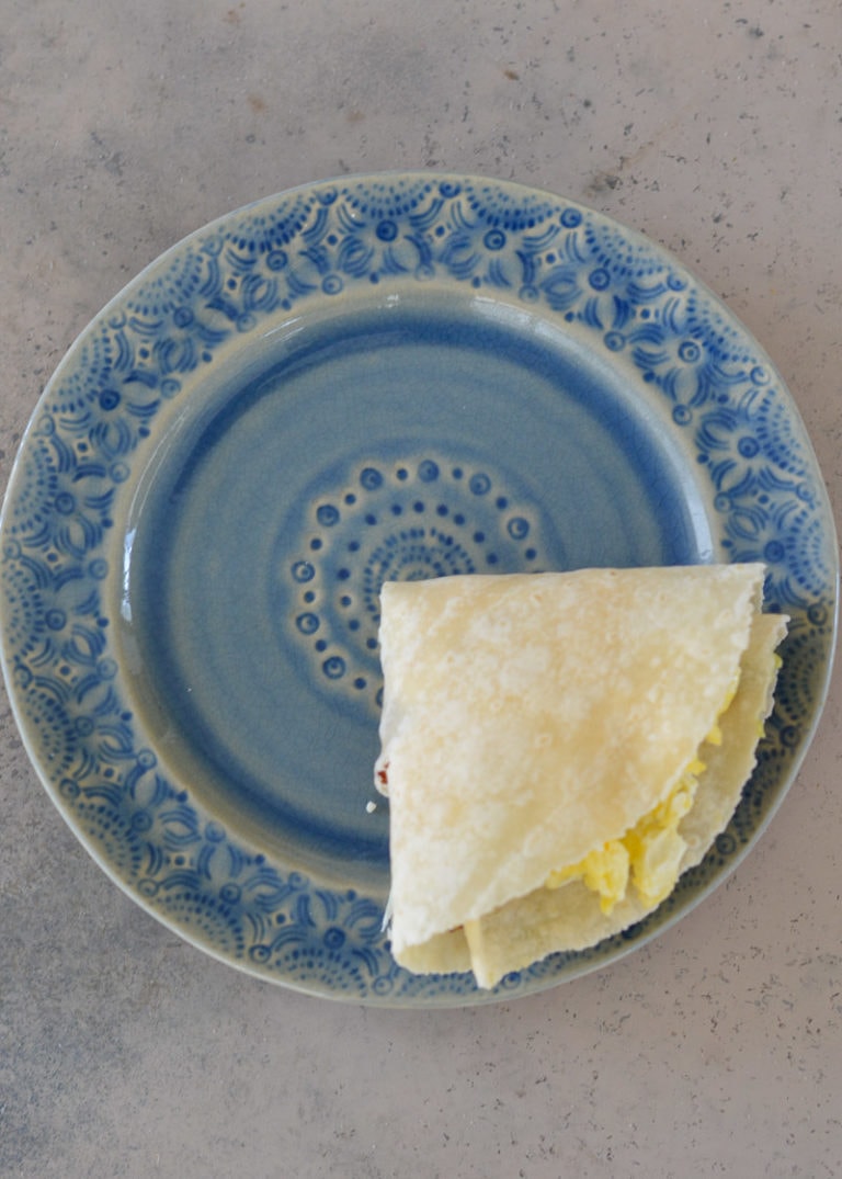 Bacon Egg and Cheese Tortilla Maebells