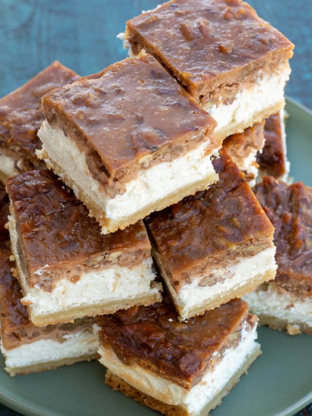 Pecan Pie Cheesecake Bars Maebells