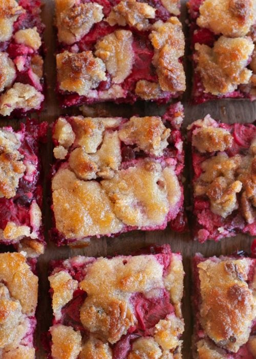 These Cranberry Bars are the perfect dessert to bring to a family gathering, potluck or holiday celebration! This keto dessert is full of sweet cranberry flavor and is deliciously satisfying while being under 5 net carbs!