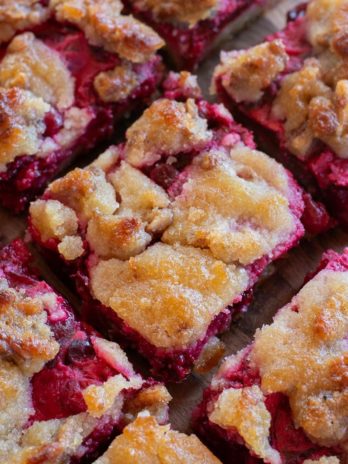 These Cranberry Bars are the perfect dessert to bring to a family gathering, potluck or holiday celebration! This keto dessert is full of sweet cranberry flavor and is deliciously satisfying while being under 5 net carbs!