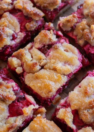 These Cranberry Bars are the perfect dessert to bring to a family gathering, potluck or holiday celebration! This keto dessert is full of sweet cranberry flavor and is deliciously satisfying while being under 5 net carbs!