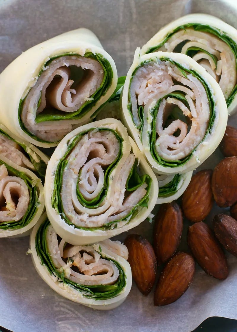 These four ingredient Turkey Roll Ups are the perfect quick and easy low carb lunch!