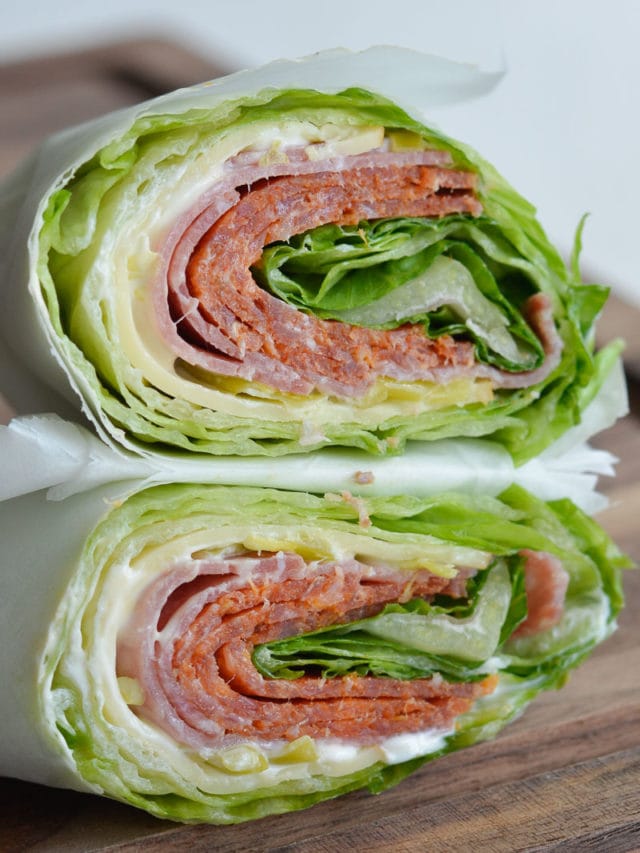 This Easy Keto Italian Lettuce Wrap is the perfect low-carb lunch idea! This flavor-packed no-cook keto recipe has under 4 net carbs and is easy to meal prep!