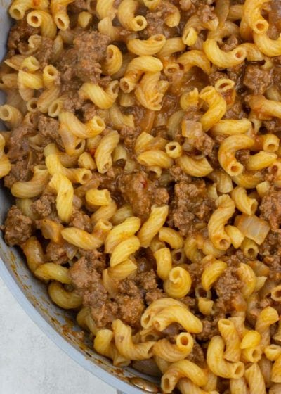 This easy Homemade Hamburger Helper recipe makes the best weeknight meal! This one pan meal is ready in about 20 minutes and a huge fan favorite.