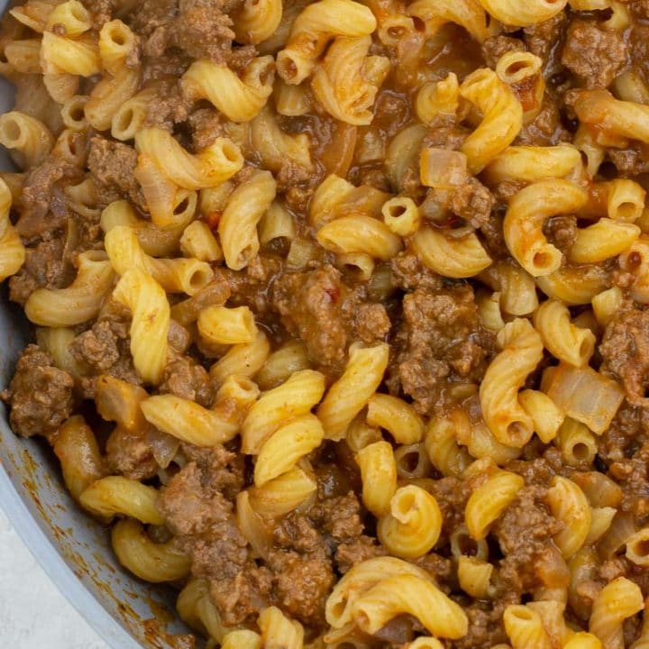 This easy Homemade Hamburger Helper recipe makes the best weeknight meal! This one pan meal is ready in about 20 minutes and a huge fan favorite.