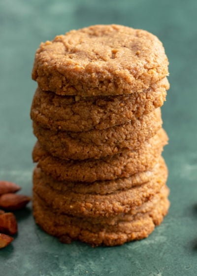 These flourless Almond Butter Cookies are soft and chewy on the inside and crispy around the edges! These easy almond cookies require just five basic ingredients!