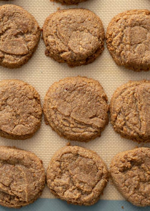 These flourless Almond Butter Cookies are soft and chewy on the inside and crispy around the edges! These easy almond cookies require just five basic ingredients!