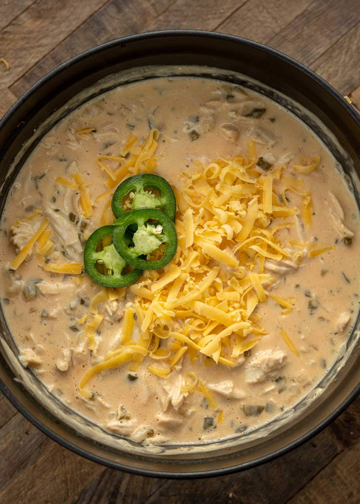 This Cheesy Jalapeno Chicken Soup has all the flavor of a jalapeno popper but in a creamy, hearty soup! Enjoy a serving of this keto-friendly soup for about 6 net carbs!