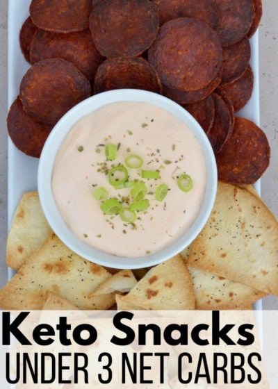 For low carb snacks that will keep you on track, you'll love this list of the 60+ BEST Keto Snacks, all under 3 net carbs per serving!