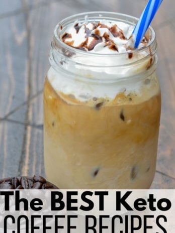 Forget the coffeeshop and enjoy the BEST Keto Coffee Drinks at home! Lattes, frappuccinos, and more, all under 5 net carbs each.