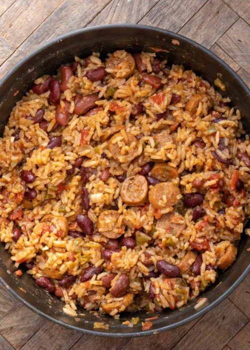 Red Beans and Rice with Andouille Sausage is an easy one pot meal perfect for busy weeknights! 