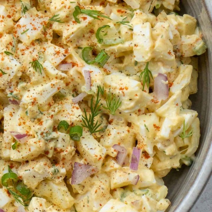 This easy step-by-step guide will teach you how to make egg salad that is loaded with flavor! This is a quick and easy recipe that is perfect for lunch!