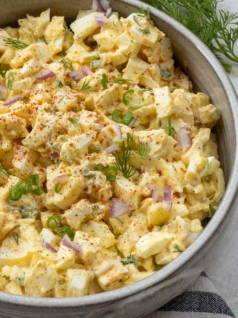 This easy step-by-step guide will teach you how to make egg salad that is loaded with flavor! This is a quick and easy recipe that is perfect for lunch!