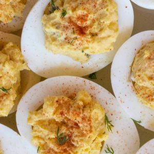 deviled eggs on plate