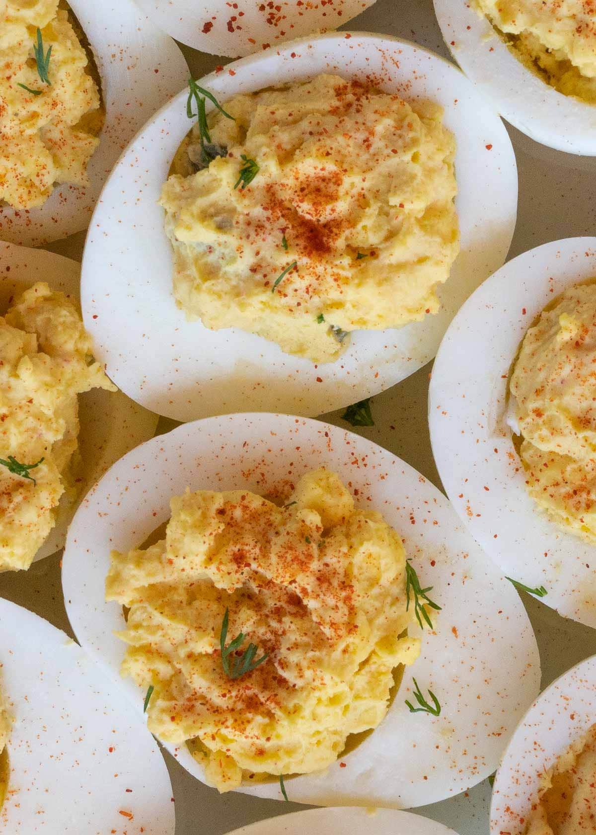 deviled eggs on plate