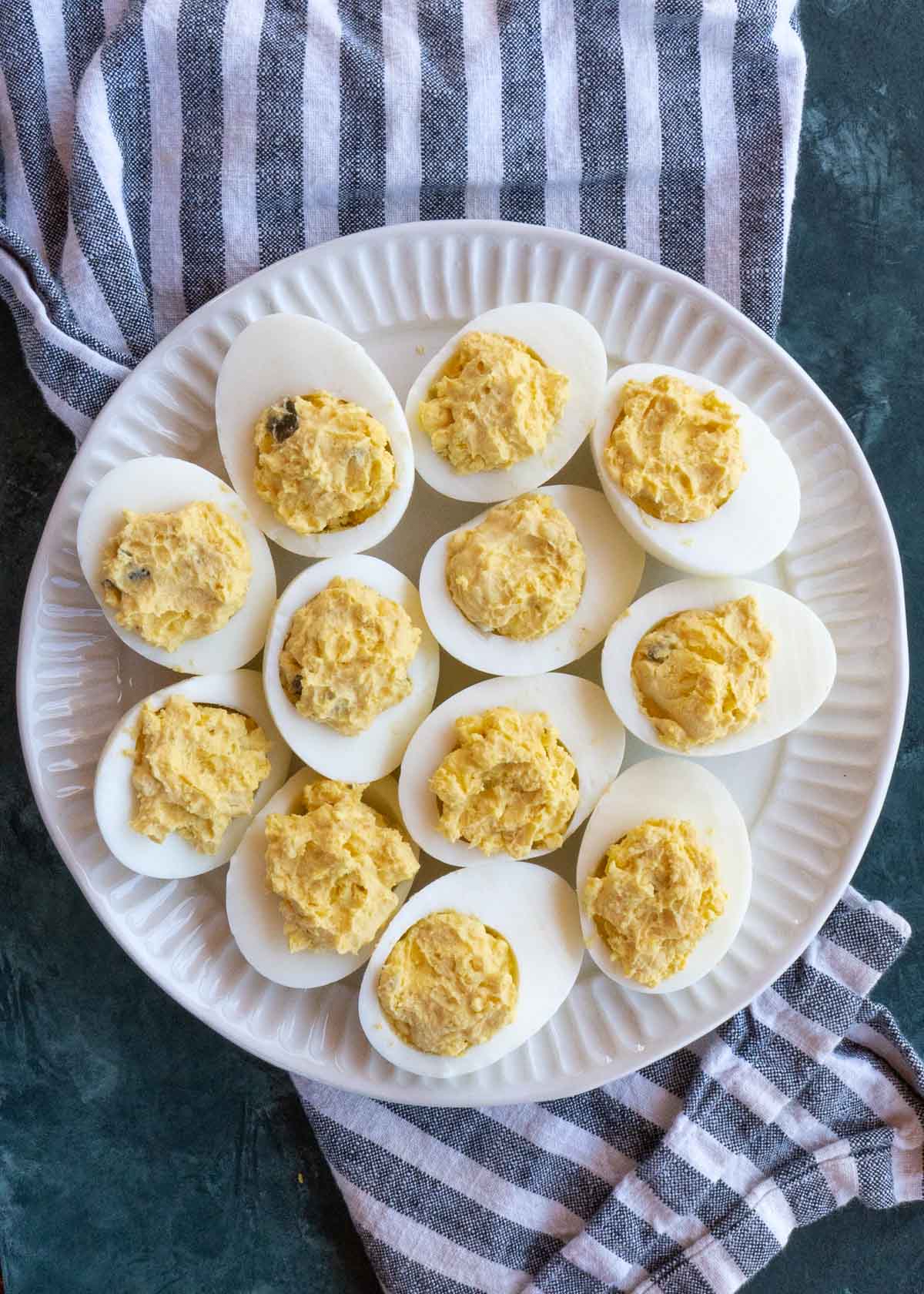 deviled eggs on plate