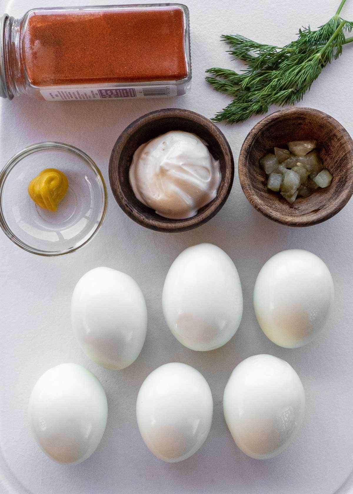 ingredients for deviled eggs