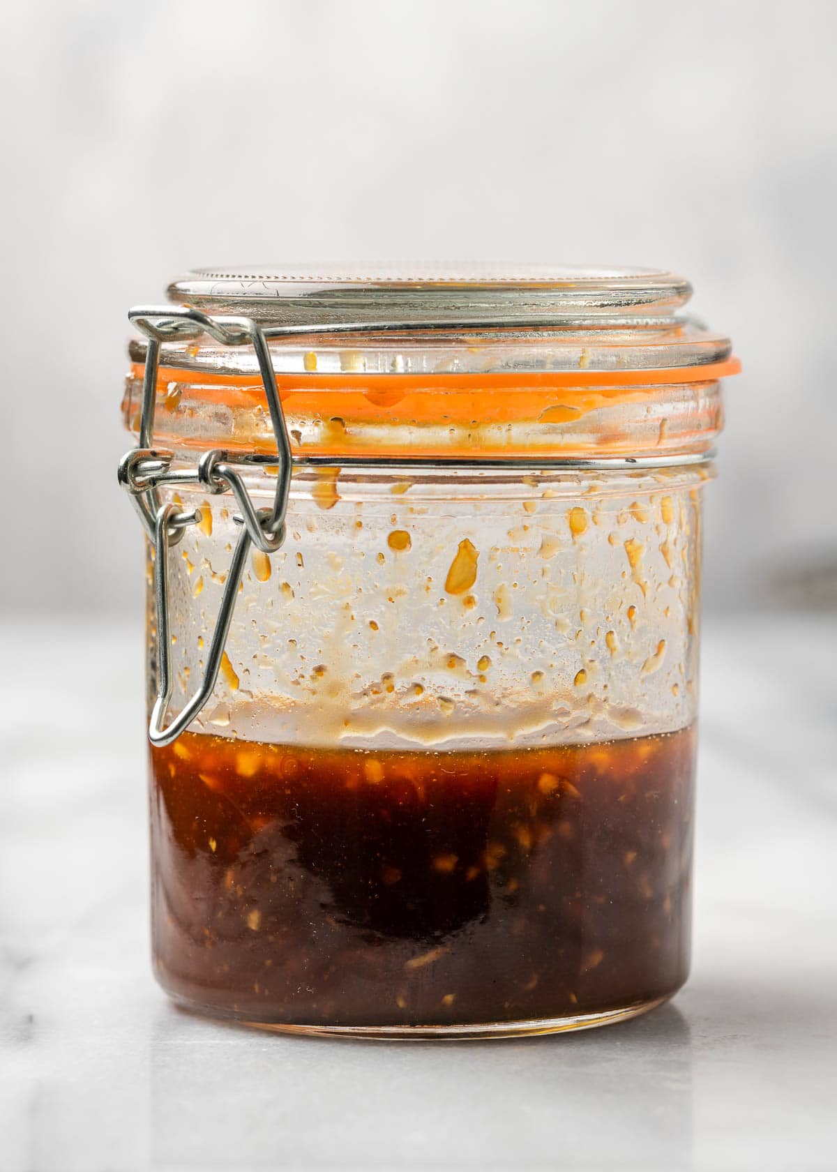 sesame chicken sauce in jar