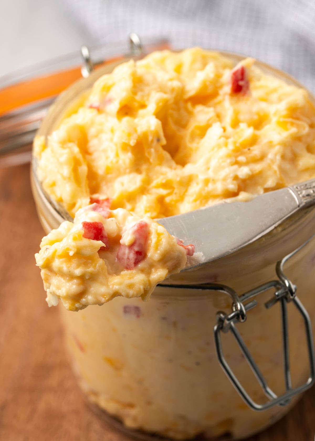 pimento and cheese in jar