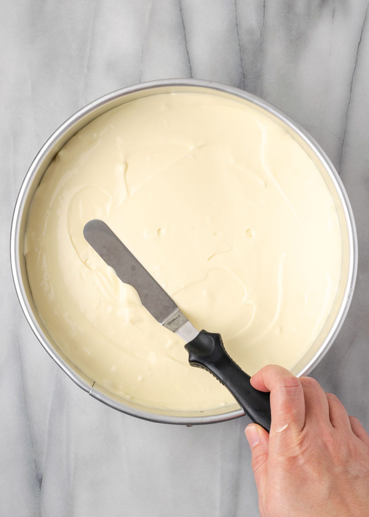 cheesecake filling in bowl