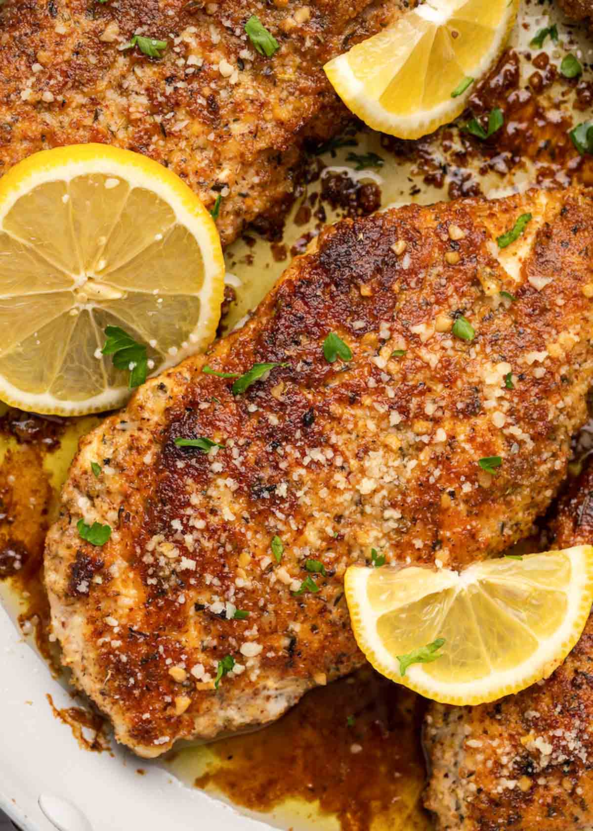 lemon chicken in skillet