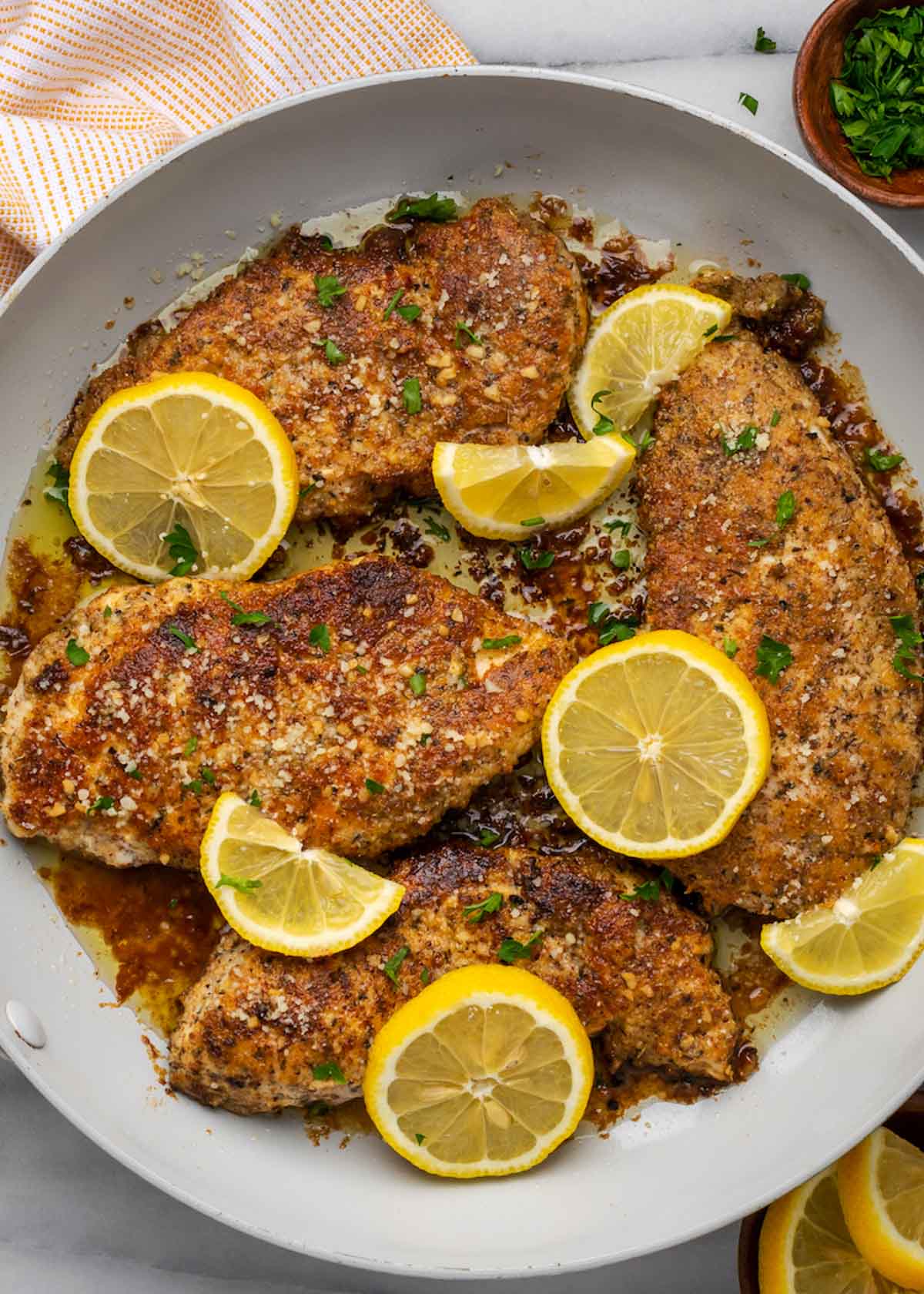 Lemon Chicken in skillet