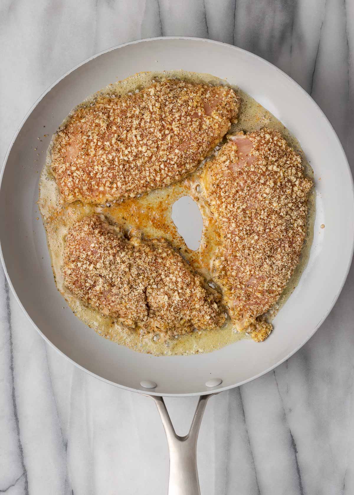 chicken in skillet