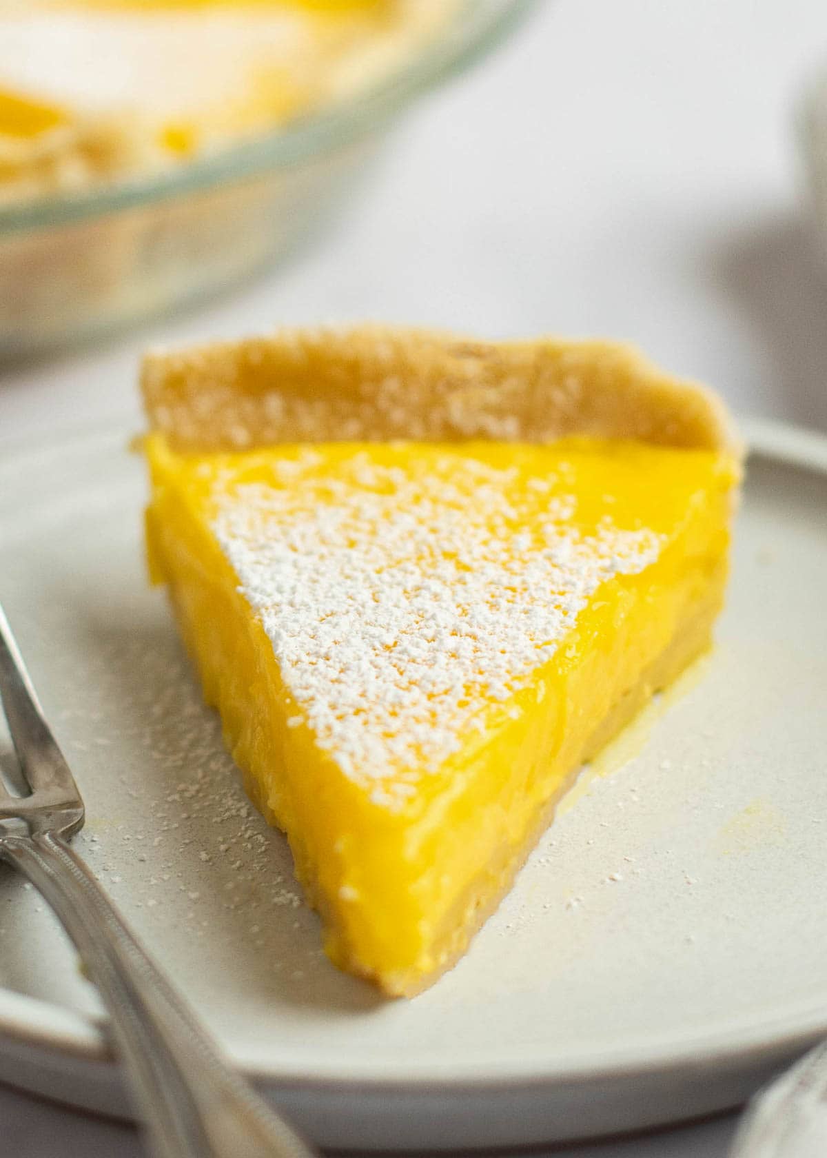 lemon pie on pan