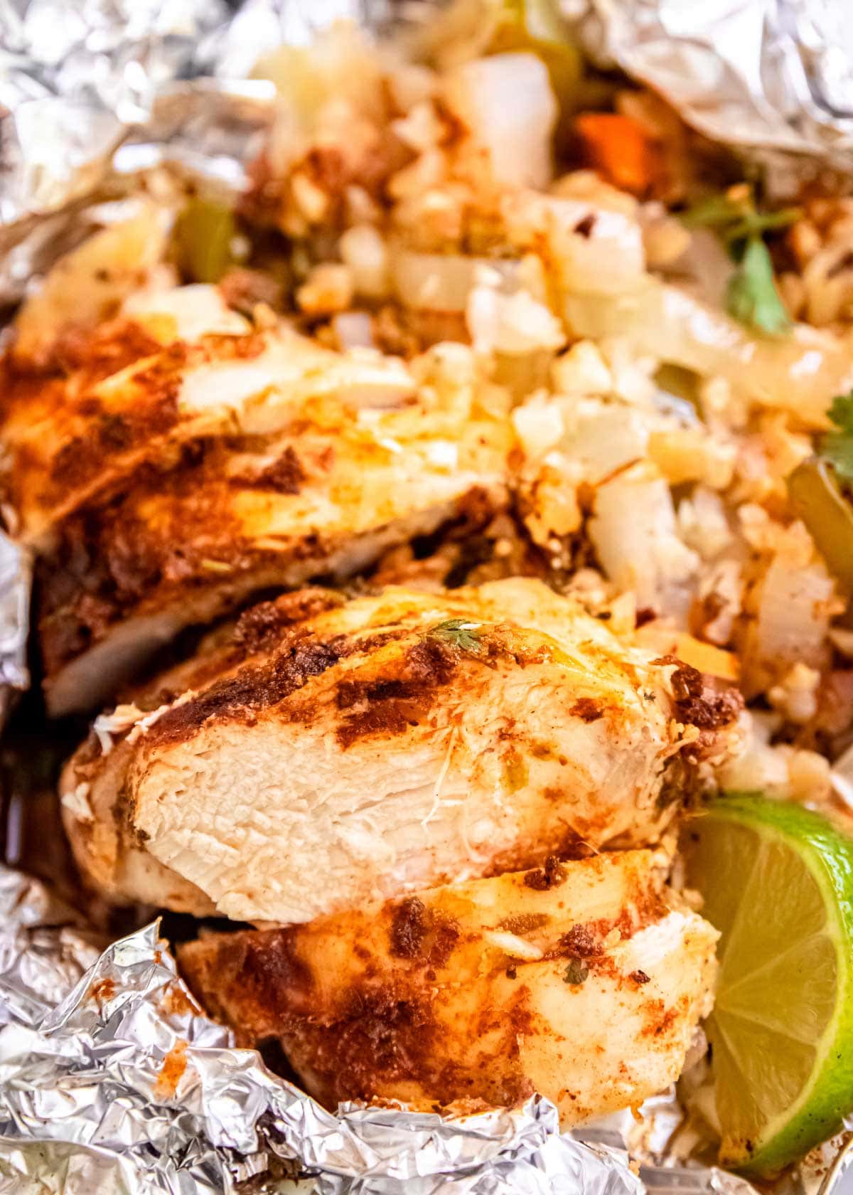 This easy Cilantro Lime Chicken Foil Pack is perfect for a busy weeknight or fun camping trip! This healthy recipe is packed with vegetables and full of fresh flavor.