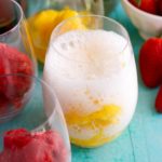 Fruit Sorbet and Sparkling Wine Floats