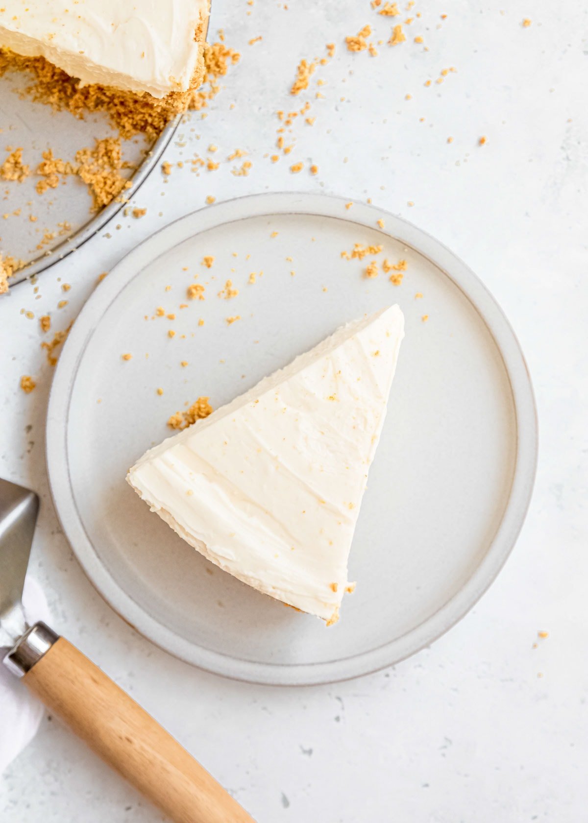 This No Bake Lemon Cheesecake is the perfect summer dessert! It's easy to make ahead of time, super creamy, and bursting with citrus flavor.