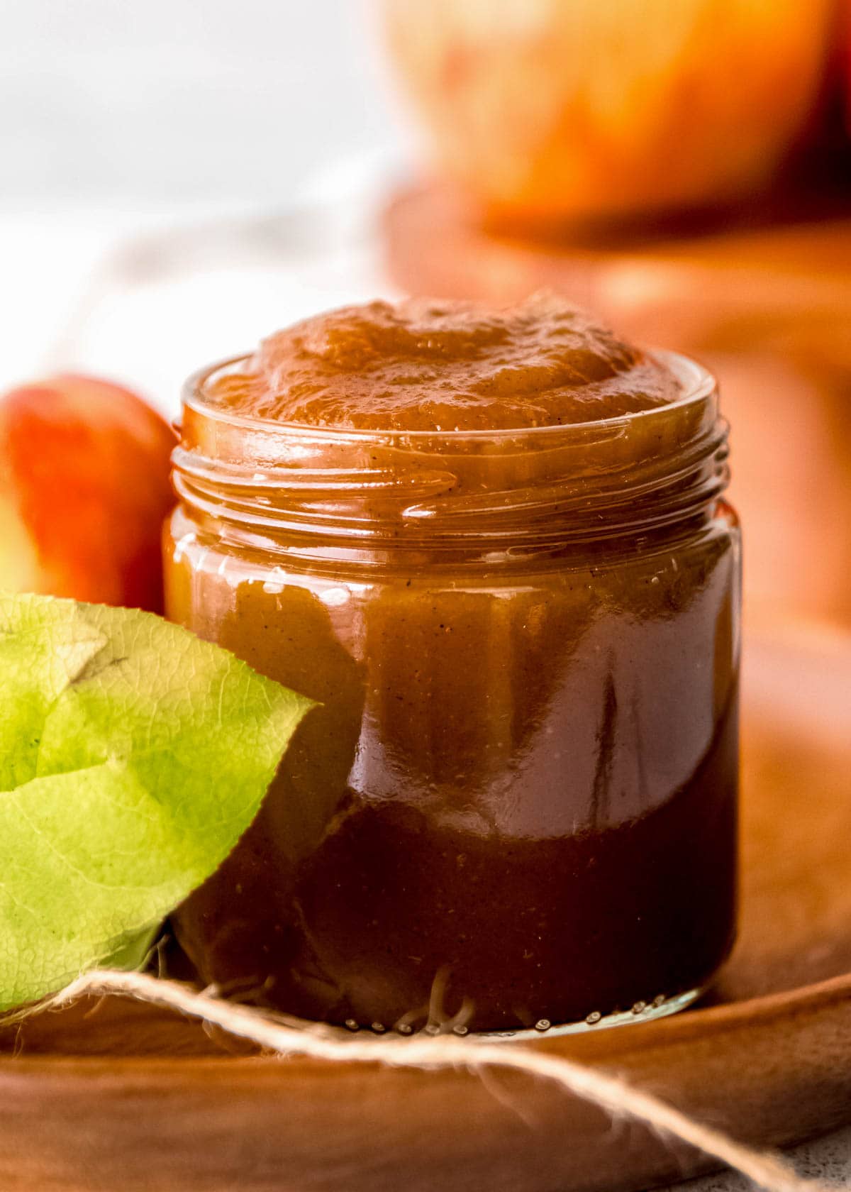 apple butter in jar