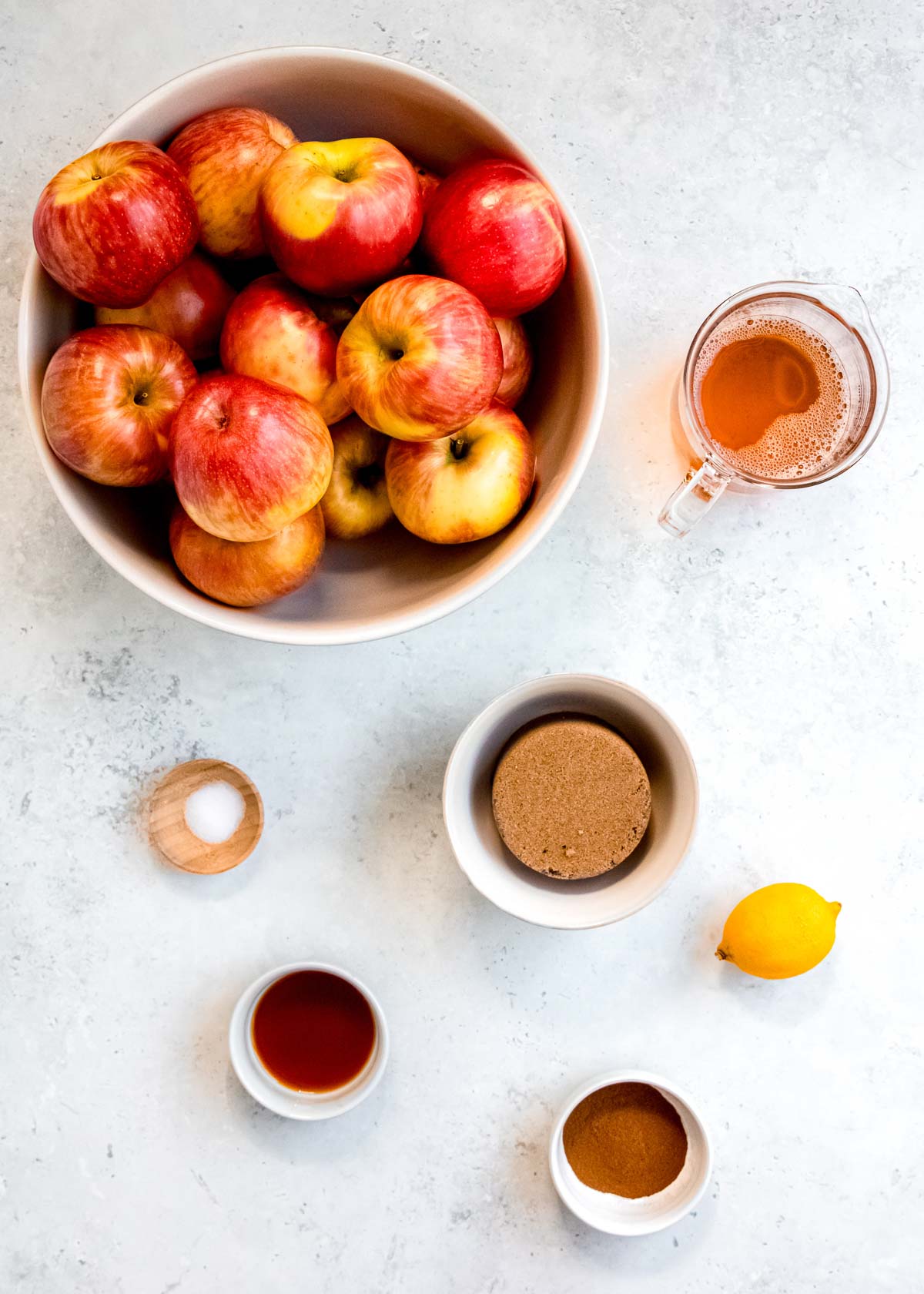 ingredients for apple butter