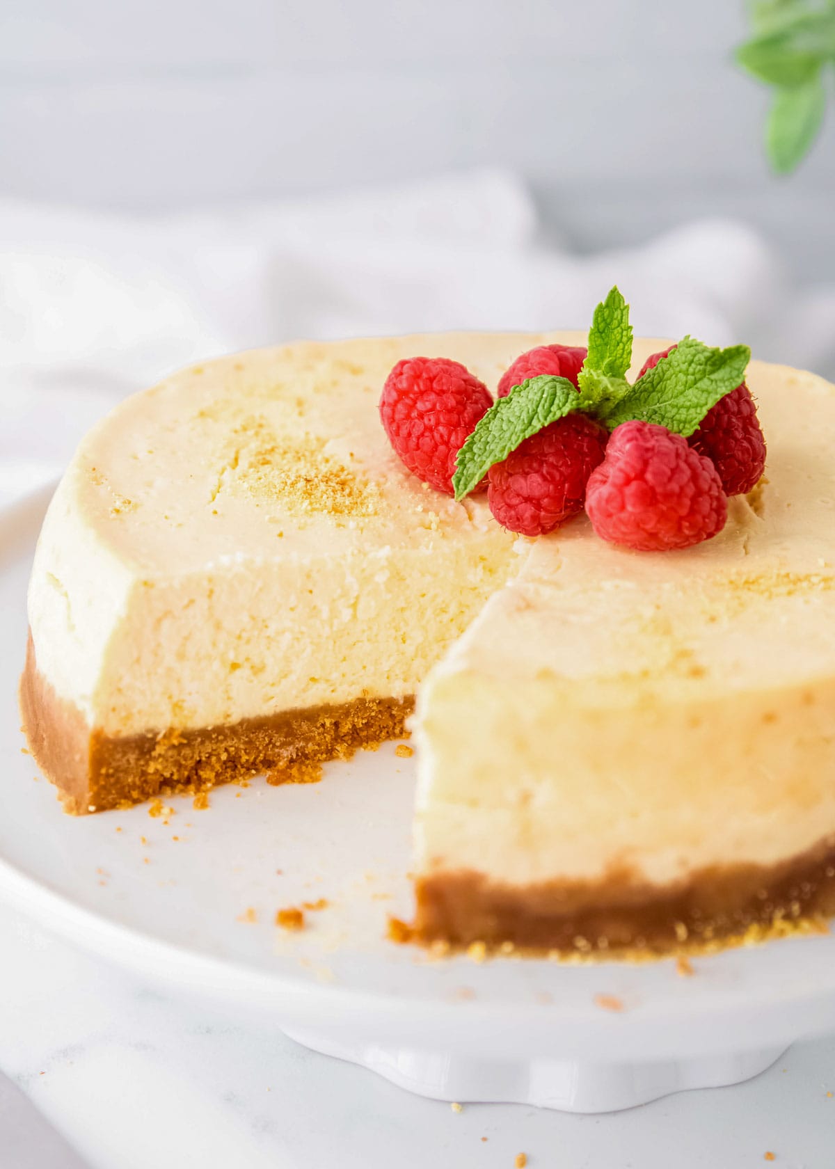 instant pot cheesecake missing one slice