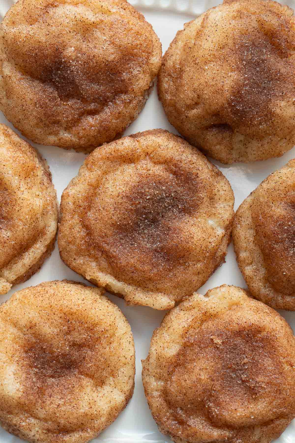 baked snickerdoodle cookies