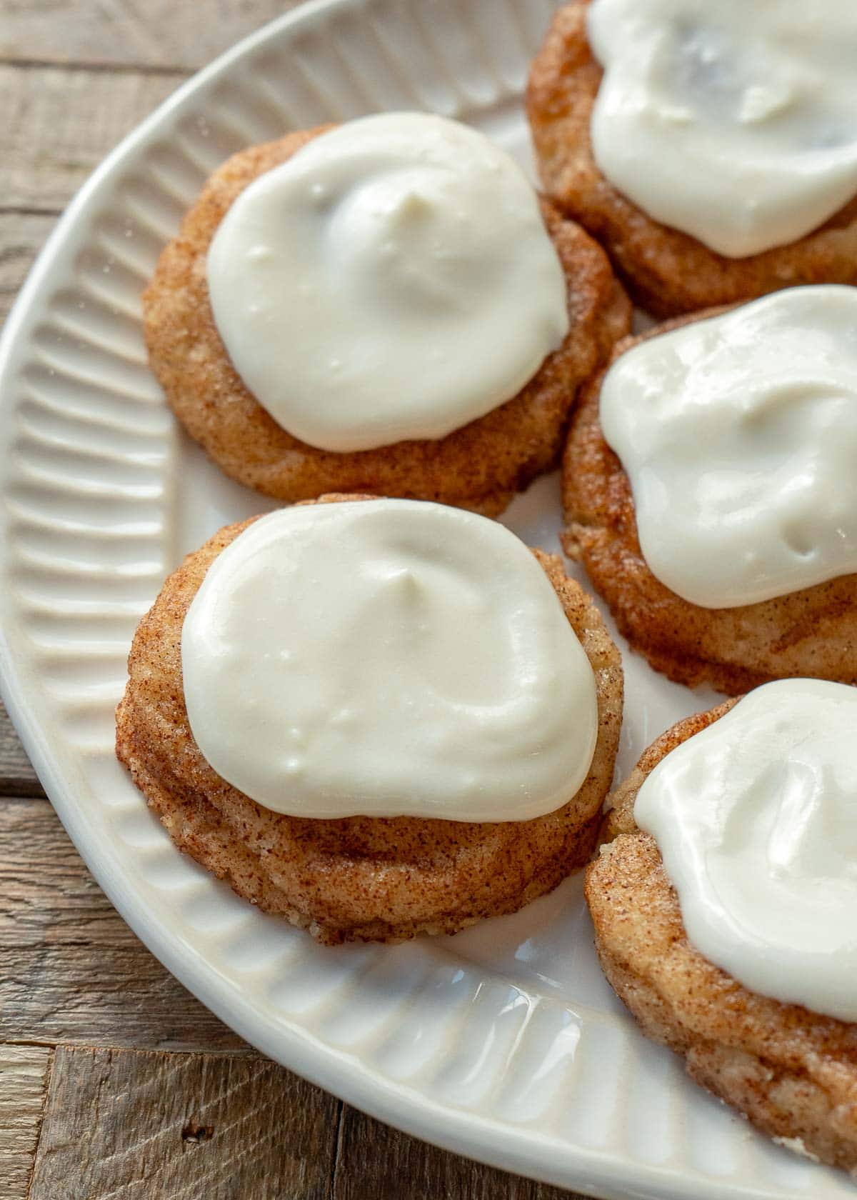 frosted snickerdoodle cookies