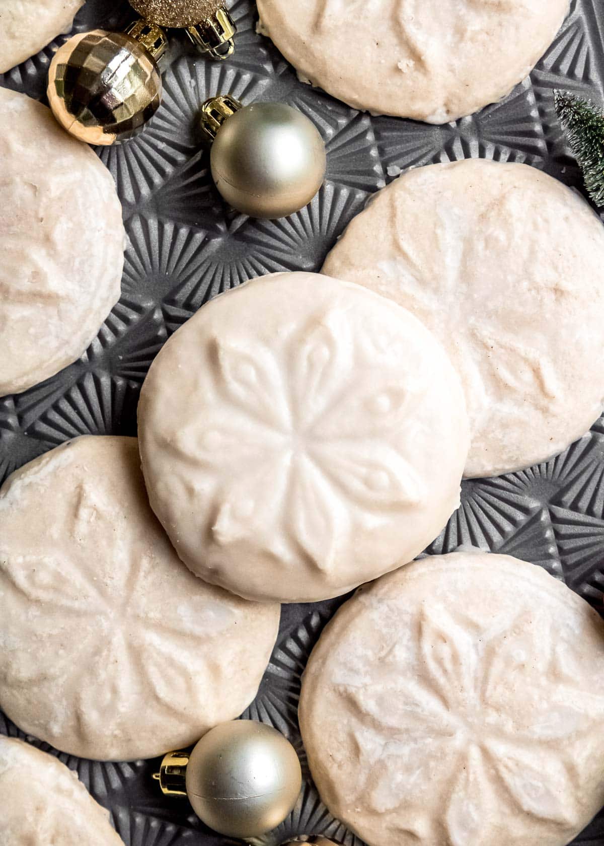 gluten-free christmas sugar cookies on a table