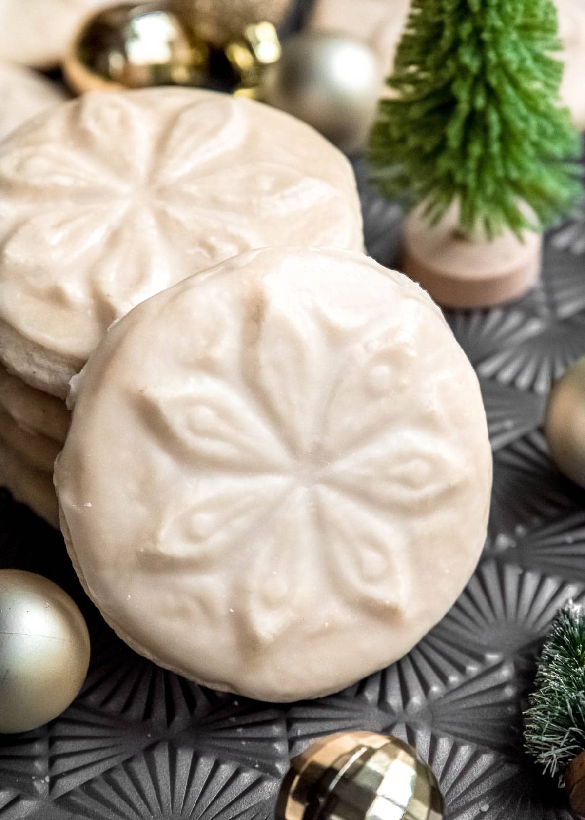 closeup shot of gluten-free sugar cookies