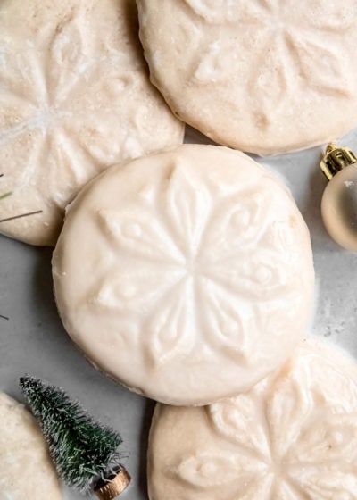 closeup shot of stacked gluten-free cookies