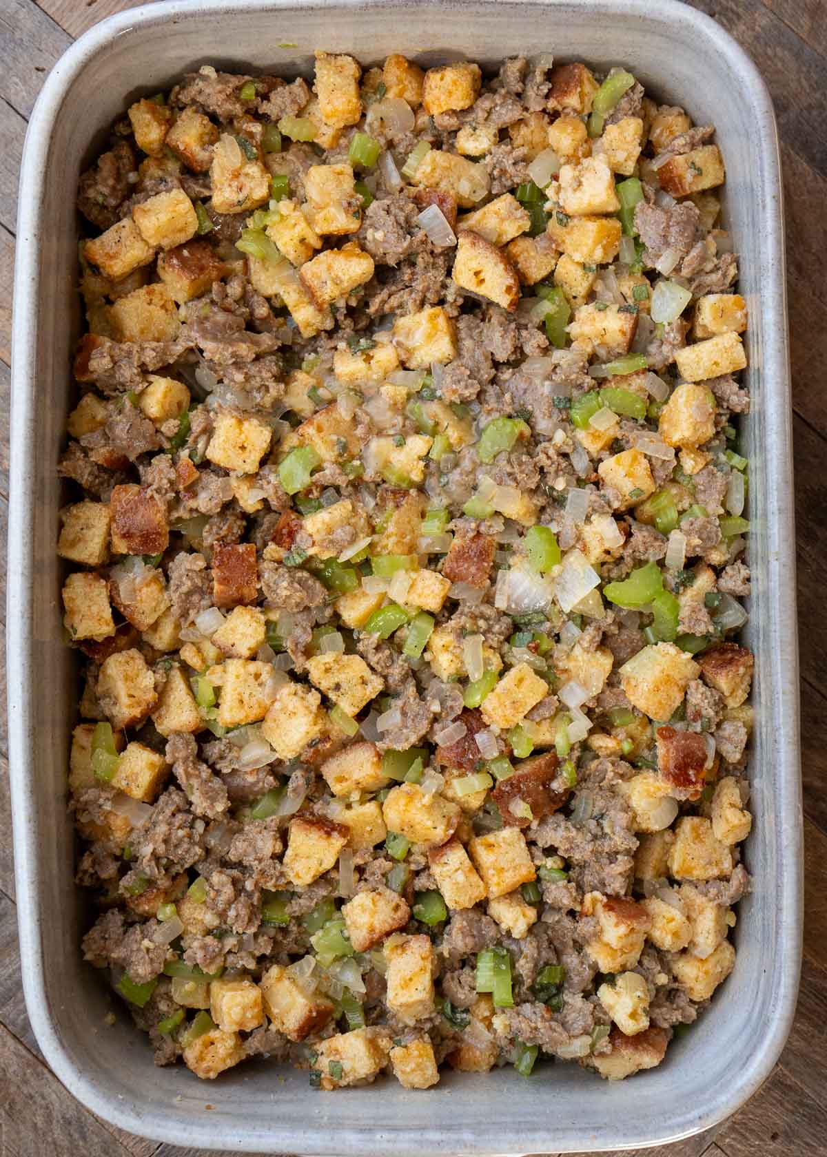 sausage stuffing before baking