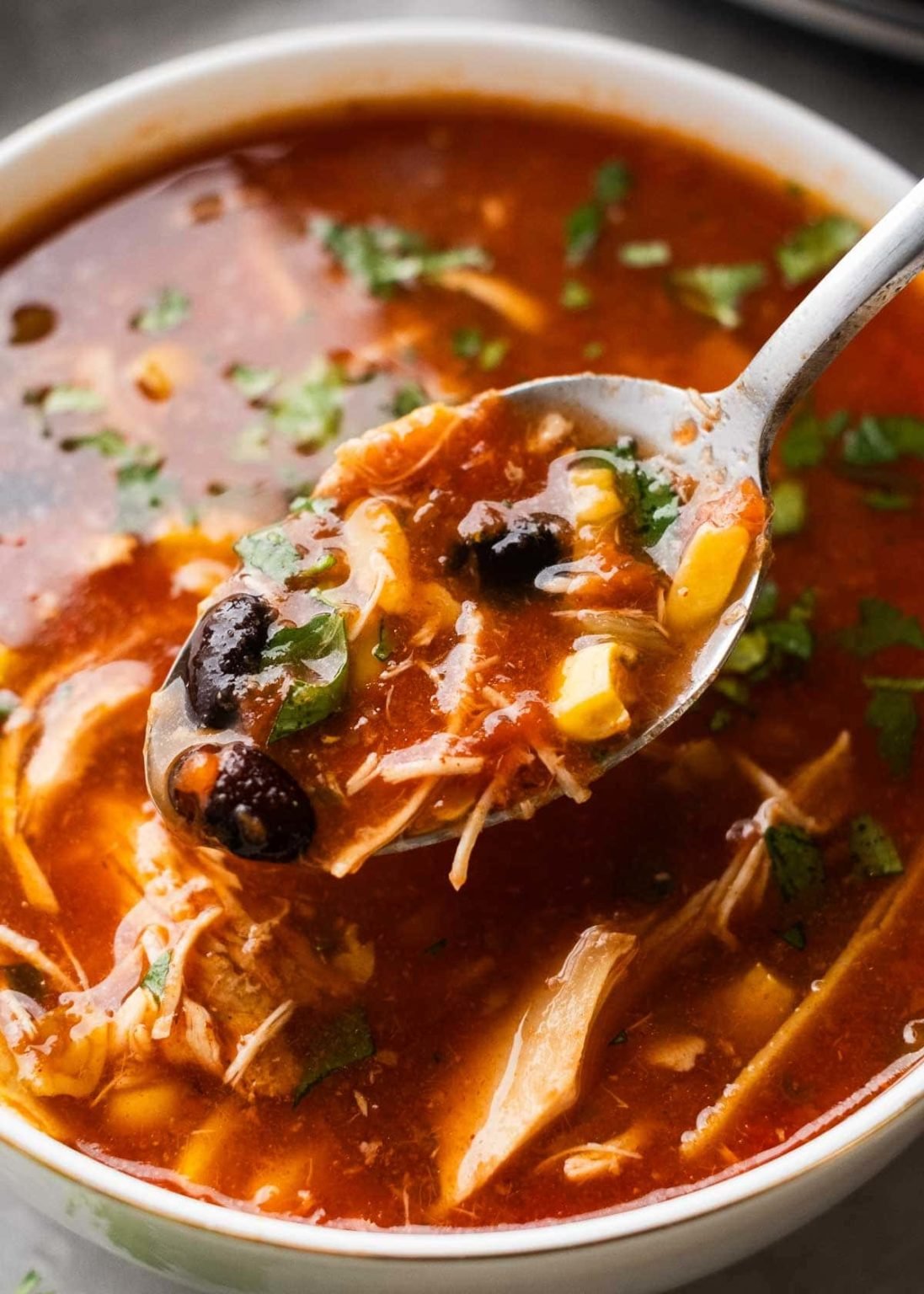 Crockpot Chicken Enchilada Soup Maebells