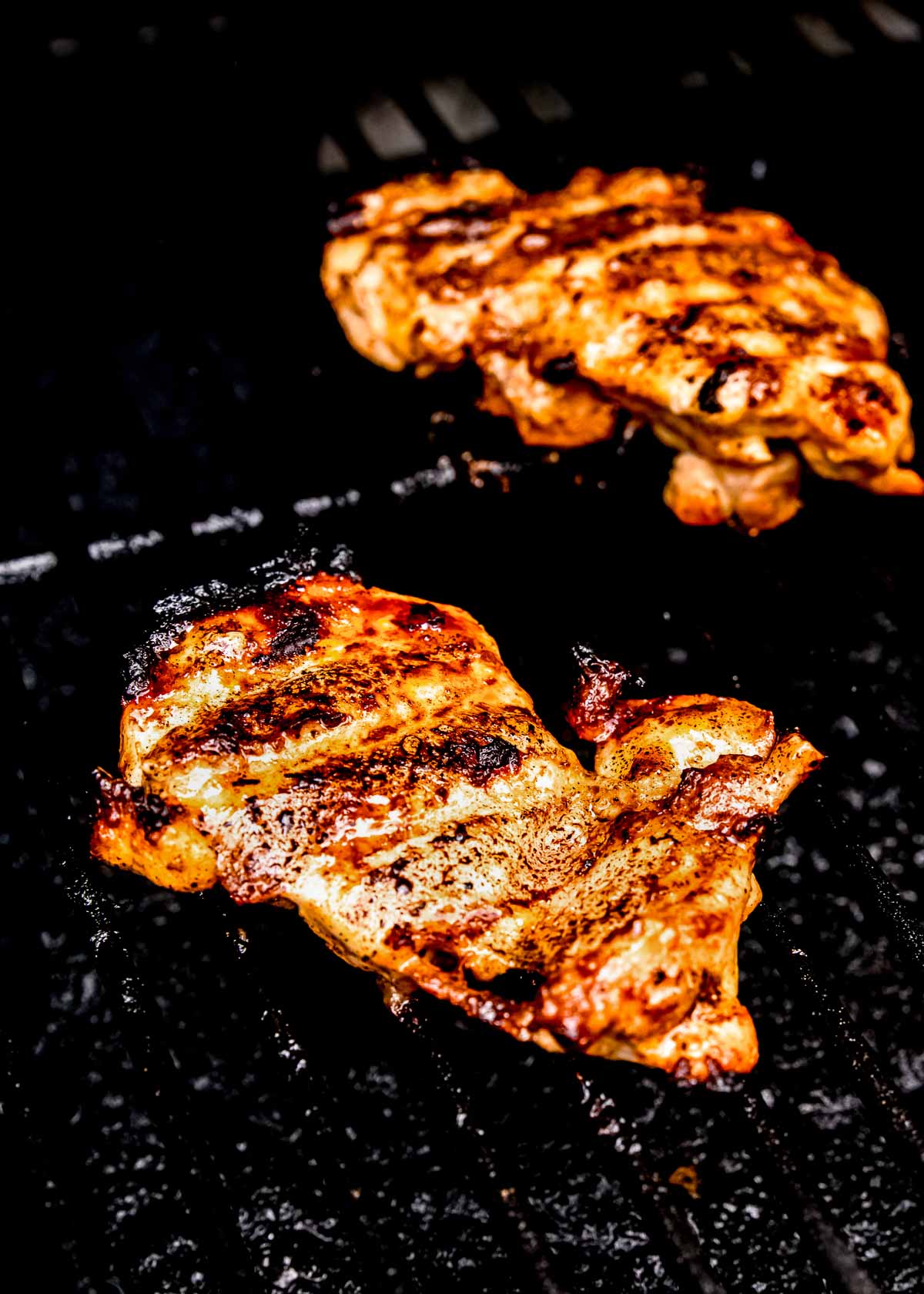 honey mustard chicken on grill