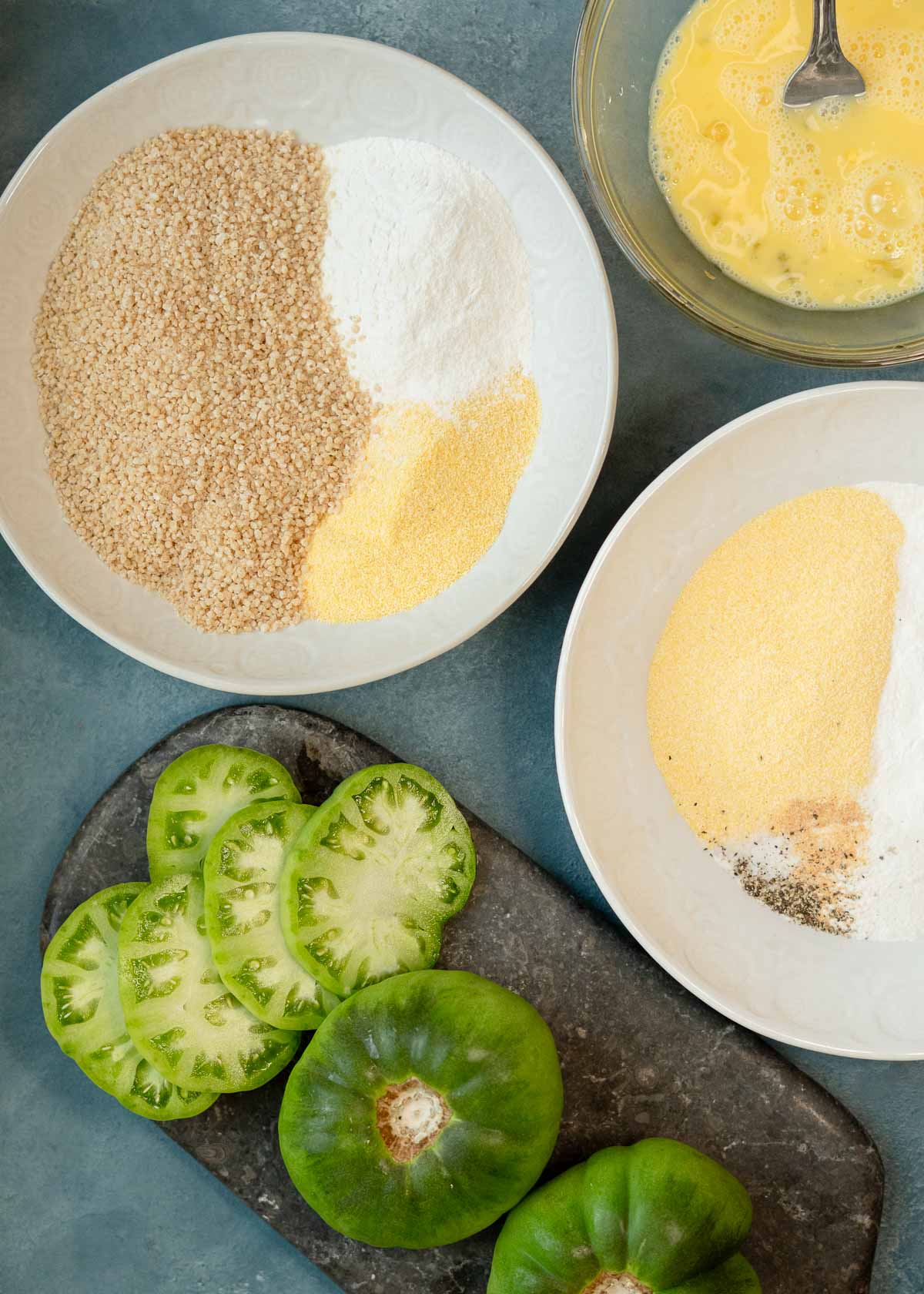 ingredients needed for air fryer fried green tomatoes