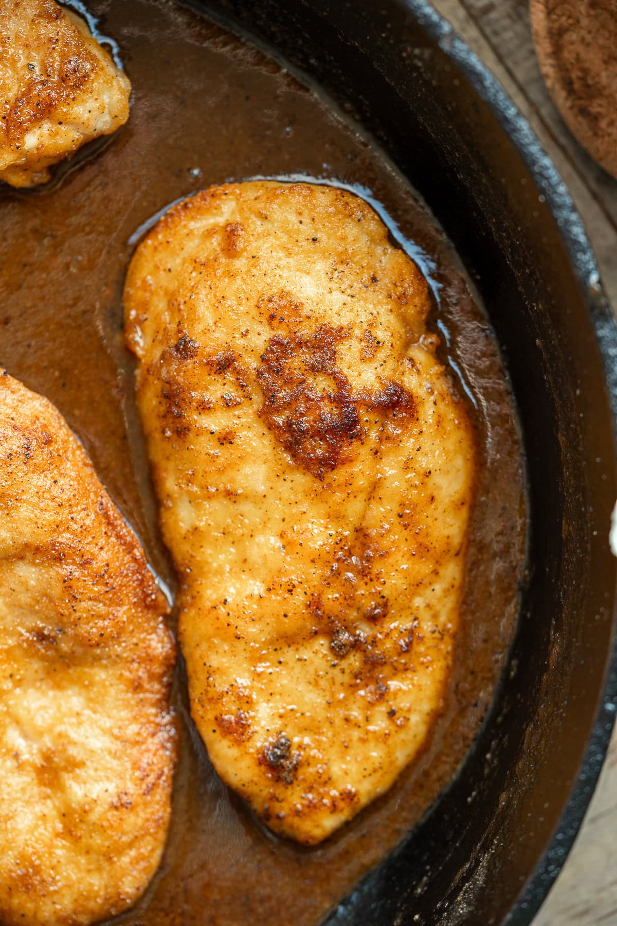 juicy chicken cutlets in a creamy gravy