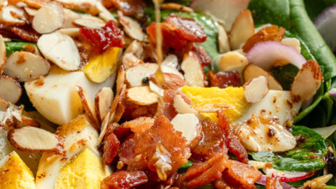 old fashioned spinach salad with bacon dressing Spinach Salad Recipe (+ Hot Bacon Dressing)